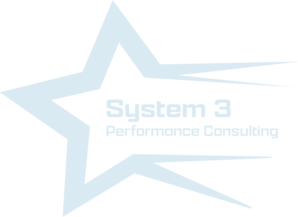 System 3 Performance Consulting logo — a shooting star streaking around the company name